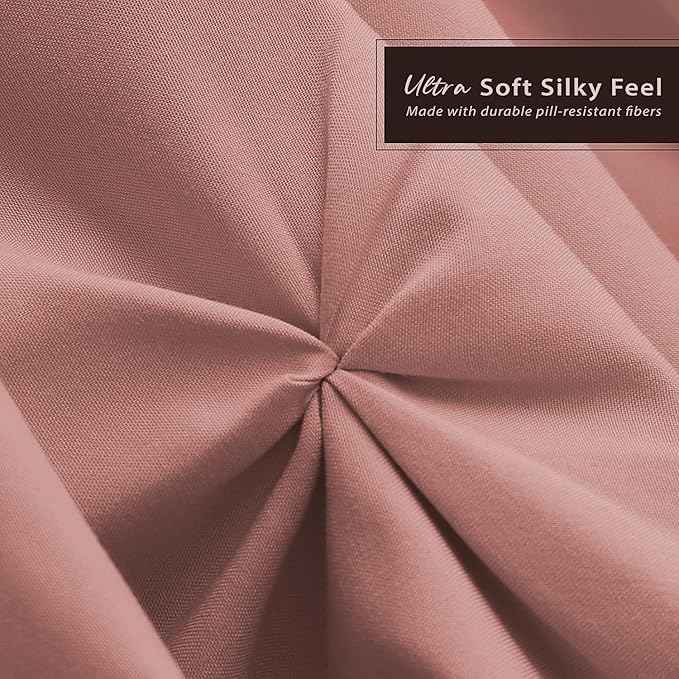 Nestl Pink Clay Bed Skirt Twin Size, Pinch Pleat Twin Bed Skirt, 14" Inch Drop Twin Bedskirt, Hotel Quality Pink Clay Bed Skirts, Premium Microfiber Bedskirt for Twin Bed, Pink Clay Twin Bed Skirt