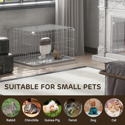 iPettie Smart WiFi Hanging Cage Feeder, Remote & Portion Control, 62oz | WiFi APP Control, Timed Feeding, Compatible with 5-30mm Dry Food, Ideal for Rabbits, Cats, Dogs, Hamsters, and Pet Stores