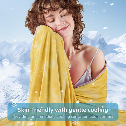 inhand Cooling Blanket Twin XL Size (60"x90"), Cooling Blankets for Hot Sleepers, Absorbs Heat to Keep Adults Cool For Summer Nights Sweats, Thin Cold Lightweight Blanket for Couch Bed, All Season Use