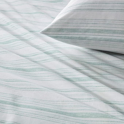 Comfort Spaces 100% Cotton Sheet Set Breathable, Lightweight, Soft with 12" Elastic Pocket Fits up to 14" Mattress, All Season Cozy Bedding, Matching Pillow Case, Twin Good Vibes 3 Piece