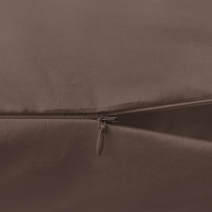 Elegant Comfort Luxury Ultra-Soft 1-Piece Body Pillowcase - 1500 Premium Hotel Quality Microfiber Double Brushed - Wrinkle Resistant, Body Pillowcase Size, Chocolate Brown