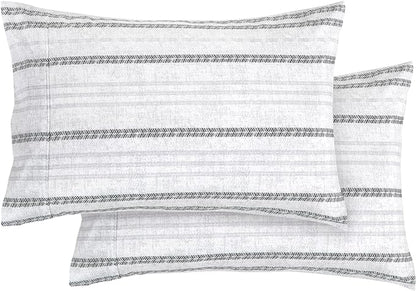 Elegant Comfort Softest and Coziest 4-Piece Sheet Set - 1500 Premium Hotel Quality Microfiber - Deep Pocket, Wrinkle Resistant 4-Piece Floral Bed Sheet Set, Twin, Traci Gray