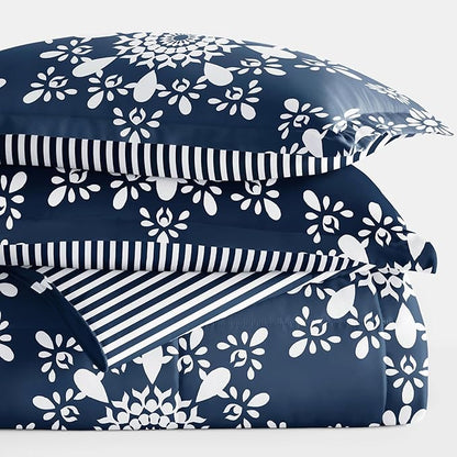 Linen Market Reversible Twin Size Comforter Set (2 Piece) - Bring Luxury Home with Our Soft and Lightweight Down Alternative Comforter Twin Set - This Includes Your Twin Comforter and 1 Pillow Sham