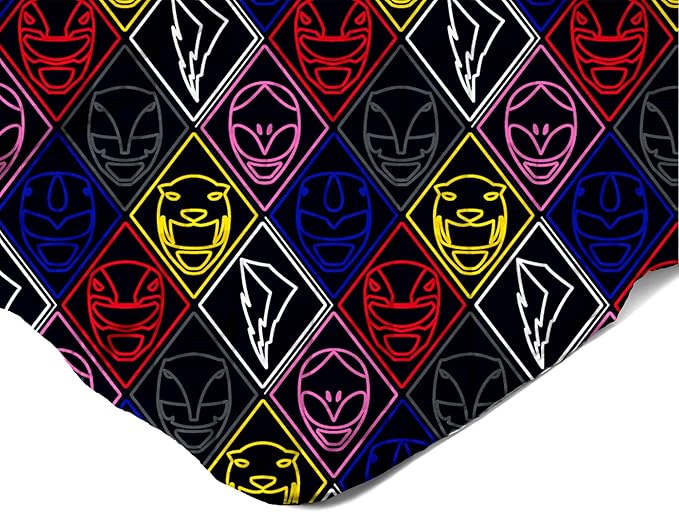 Northwest Power Rangers Core Quilted Blanket, Comfy Throw, Adults Boys Girls, Soft Lightweight Bedding for Bed, or Couch, 60 x 80 inches
