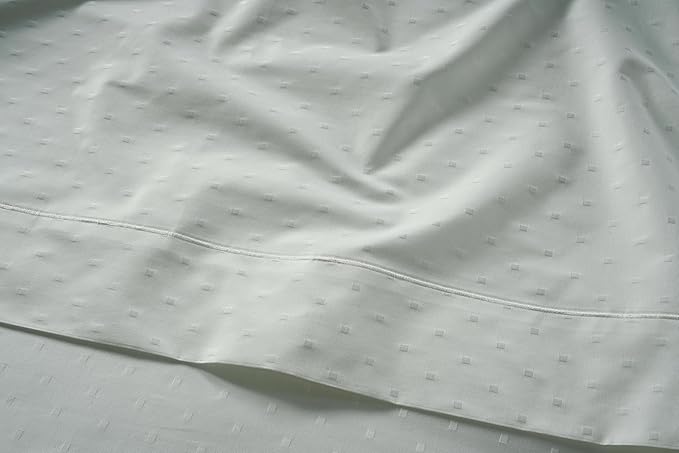 LANE LINEN Pillow Case Covers King, Set of 2, 100% Egyptian Cotton Sateen, Soft Cool & Smooth 1000 Thread Count Pillow Cases - Swiss Dot - Mineral