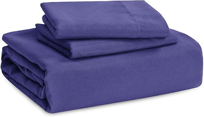 Bedsure Skipper Blue Oversized King Duvet Cover - 3 Pieces Prewashed Cotton-Like Polyester Extra Soft Bedding Set, Includes 1 Duvet Cover 120''x98'' with Zipper Closure & 2 Pillow Shams, No Comforter