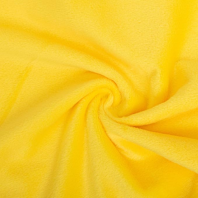 NTBAY 1 Pack Zippered Velvet Body Pillow Cover, Super Soft and Cozy Luxury Fuzzy Flannel 20x54 Long Pillowcase with Zipper, 20x54 Inches, Yellow