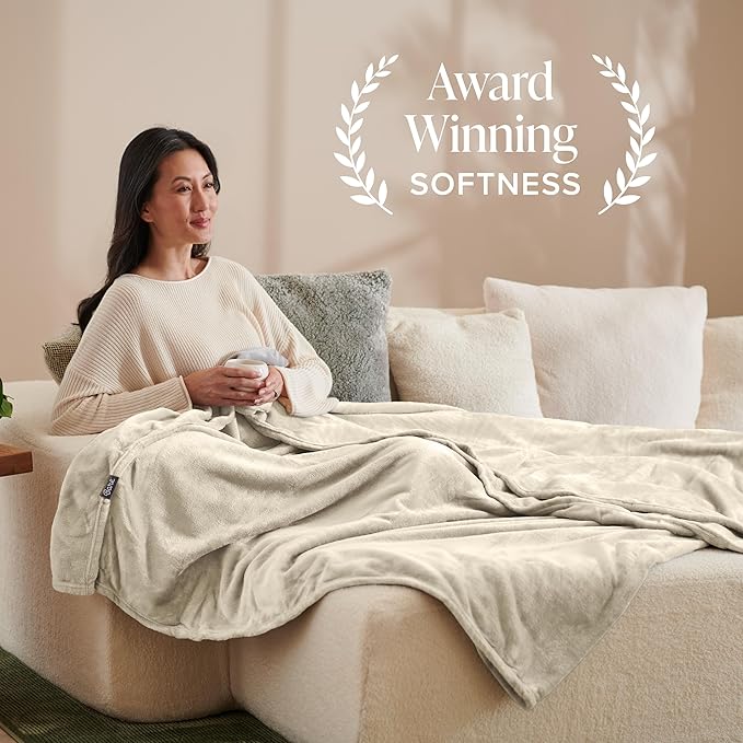 Bare Home Fleece Blanket - King Size - Ultra-Soft Lightweight for Bed, Sofa, and Couch - Luxury Microplush - Cozy Warm Blanket (King, Oyster)