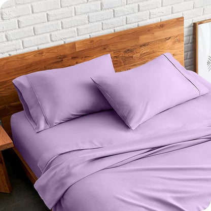 Bare Home Microfiber Pillow Cases - King Size Set of 2 - Cooling Pillowcases - Double Brushed - Lavender Pillowcases 2 Pack - Easy Care (King Pillowcase Set of 2, Lavender)