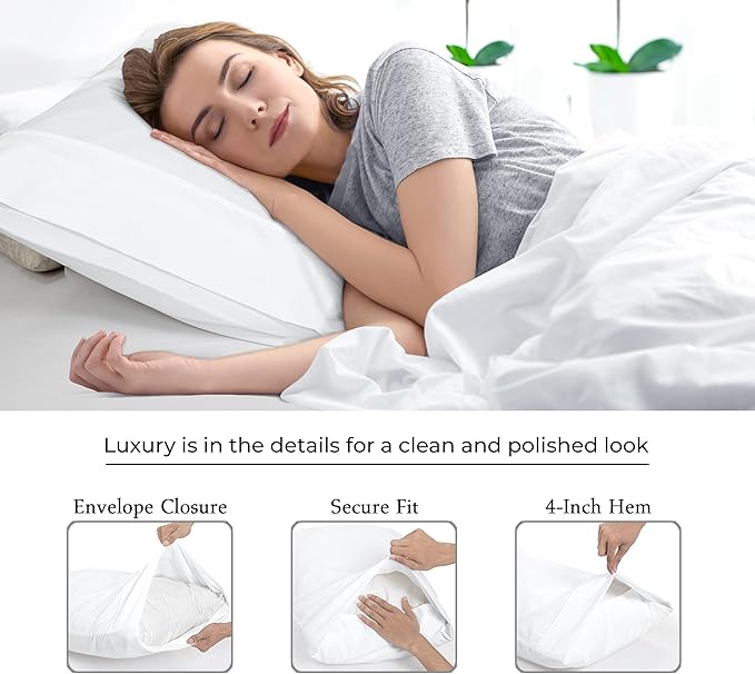 Royale Linen White Pillowcase Set Of 12 - Standard 20"x26" Bed Pillow Cover - 1800 Brushed Microfiber -Wrinkle & Fade Resistant - Bulk Pillow Cases - Hotel Quality Pillowcase 12 Pack (Standard, White)
