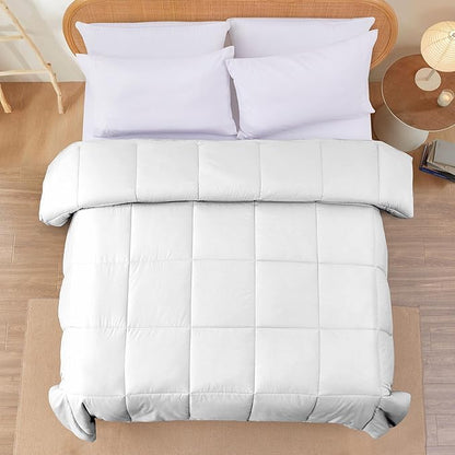 Modern Threads Down Alternative Reversible Comforter Blush/White California King