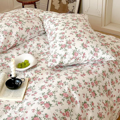HighBuy Botanical Floral Comforter for Twin XL Bed Fluffy Comforter Set with Pink Flower Cottagecore Bedding Sets 3 Piece for Teen Girl(1 Floral Comforter and 2 Pillowcases),All Season