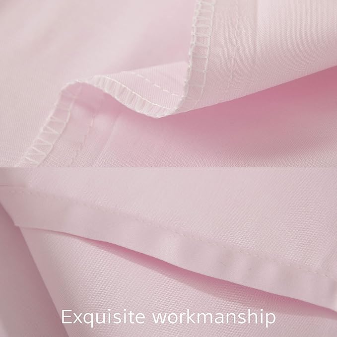 NTBAY Egyptian Cotton Body Pillowcase - 500 Thread Count Cotton Body Pillow Cover - Soft and Breathable Envelope Closure Body Pillowcase for Adults, 20x54 Inches, Pink