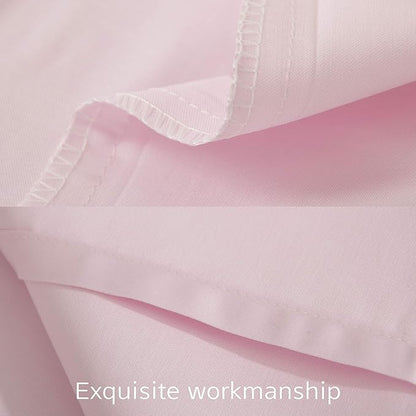 NTBAY Egyptian Cotton Queen Pillowcases - Set of 2, 500 Thread Count Cotton Pillowcases - Soft and Breathable Envelope Closure Pillow Cases - 20x30 Pillow Covers for Bed, Pink