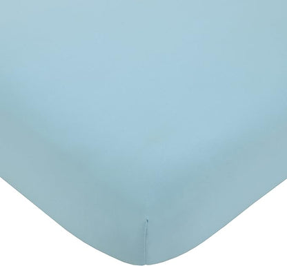 Disney Winnie The Pooh Funny Friends Aqua, Gold, Blue and Orange, Tigger, Eeyore and Piglet 4 Piece Toddler Bed Set - Comforter, Fitted Bottom Sheet, Flat Top Sheet, and Reversible Pillowcase