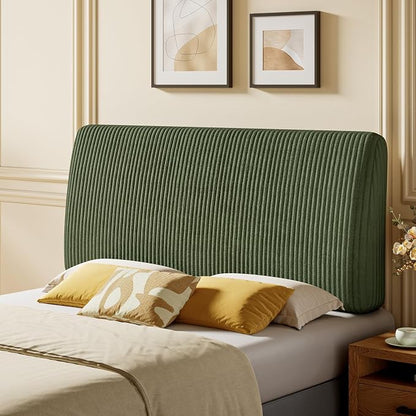 4.7" Upholstered Headboard for Full Size Bed, Height Adjustable and Ergonomic Headboard, Easy Assemble, Sturdy and Durable,Olive Green