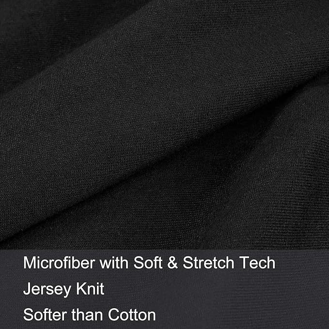 Stretch Toddler Pillowcases - Jersey Knit Travel Pillow Cases to Fit Pillows Sized 12x16, 13x18 or 14x20, Ultra Soft Envelope Closure, Small, Set of 2, Black