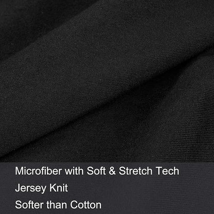 Stretch Toddler Pillowcases - Jersey Knit Travel Pillow Cases to Fit Pillows Sized 12x16, 13x18 or 14x20, Ultra Soft Envelope Closure, Small, Set of 2, Black