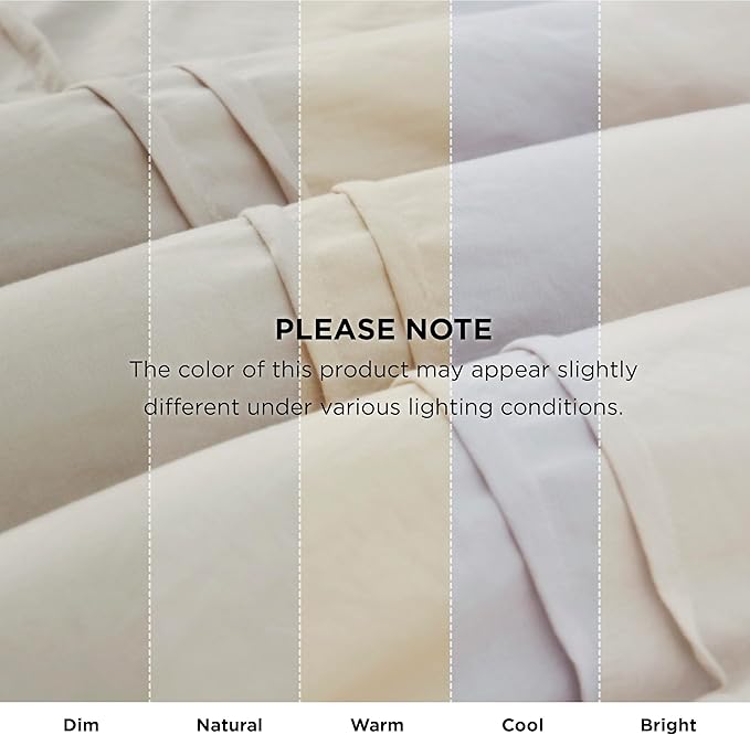 Bedsure Queen Comforter Set with Sheet - 4 Pieces Soft Beige Bedding, Grid Pinch Pleat, All Season Lightweight Fluffy Bed Set with Solid Boho Comforter, Pillowcases & Sheet