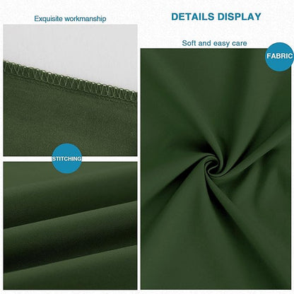 FLXXIE Body Pillow Cover - Super Soft Microfiber 20x54 Body Pillow Case - Envelope Closure, Wrinkle, Stain Resistant Olive Green Body Pillowcase, 20x54, Olive Green