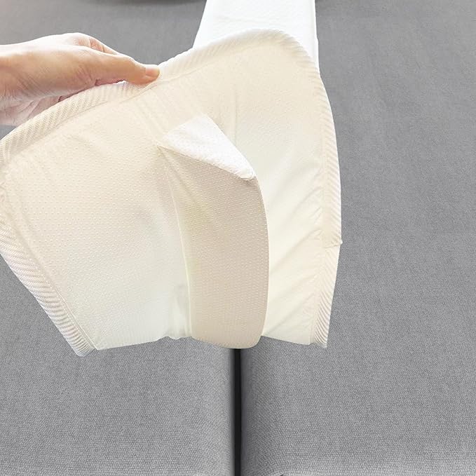 Greaton, 74.8” Bed Bridge Pad | Twin to King Mattress Converter Kit | Gap Filler for Adjustable Mattresses | Good for Guests Stay Overs & Family Room, White