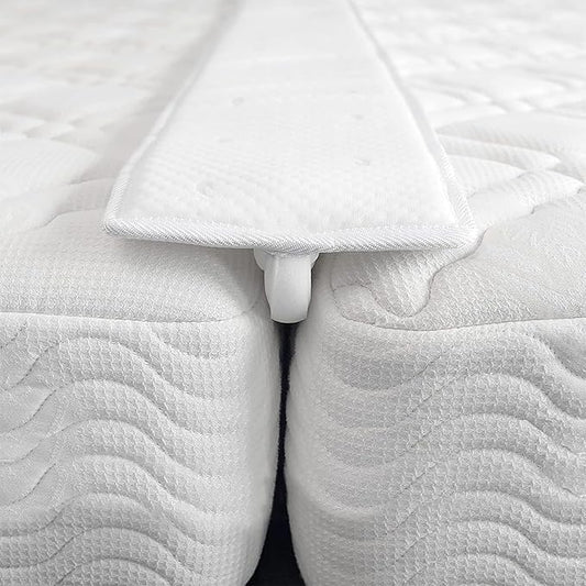 Greaton, 80” Bed Bridge Pad | Twin XL to King Mattress Converter Kit | Gap Filler for Adjustable Mattresses | Good for Guests Stay Overs & Family Room, White