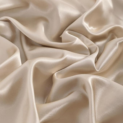 NTBAY 12 Pack Satin Standard Pillowcases for Hair and Skin, Luxurious and Silky Pillow Cases with Envelope Closure, 20 x 26 Inches, Taupe