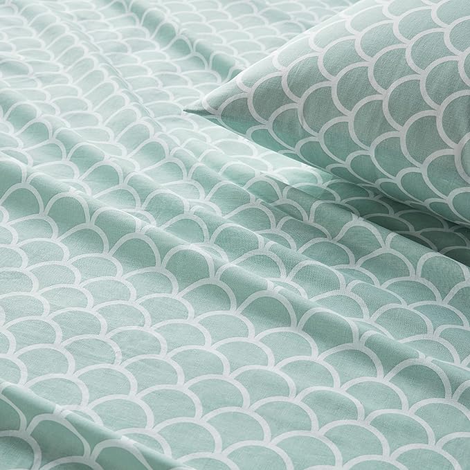 Comfort Spaces 100% Cotton Sheet Set Breathable, Lightweight, Soft with 14" Elastic Pocket Fits up to 16" Mattress, All Season Cozy Bedding, Matching Pillow Case, King Scales 4 Piece