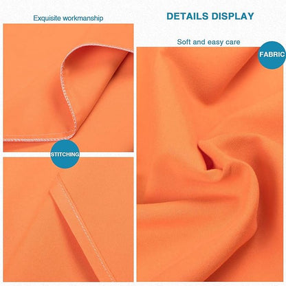 FLXXIE King Pillow Cases Set of 2, Soft Microfiber Pillow Covers with Envelope Closure, Wrinkle, Fade and Stain Resistant Pillowcases, 20x36,Orange
