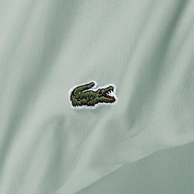 Lacoste 100% Cotton Percale 4-Piece Sheet Set – Cool, Crisp, Matte, and Durable, Oeko-Tex Certified – Solid, Iced Mint, California King