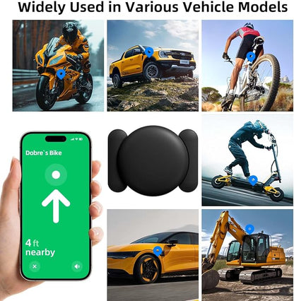 Car GPS Tracking Device for Vehicles, 3PCS Real Time Car GPS Tracker for Car Work with Find My (iOS Only),Hidden Mini GPS Tracker,No Monthly Fee (White Tracker, Black Magnetic Case)