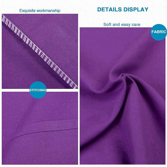 FLXXIE King Pillow Cases Set of 2, Soft Microfiber Pillow Covers with Envelope Closure, Wrinkle, Fade and Stain Resistant Pillowcases, 20x36, Purple