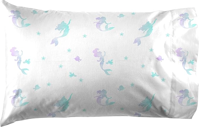 Jay Franco Disney Little Mermaid 5 Piece Twin Bed Set - Teal Color, Includes Comforter & Sheet - Bedding Features Ariel, Super Soft Fade Resistant Microfiber