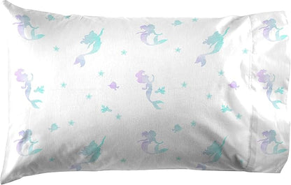 Jay Franco Disney Little Mermaid 5 Piece Twin Bed Set - Teal Color, Includes Comforter & Sheet - Bedding Features Ariel, Super Soft Fade Resistant Microfiber