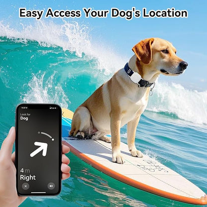 DDJ Waterproof Dog Collar Holder for Life360 Tile Mate Tracker, 2-Pack Durable Silicone Cover, Anti Lost for Life 360 Tile Tracker Case for Cat & Pet Collars, Easy Installation, Lightweight, White