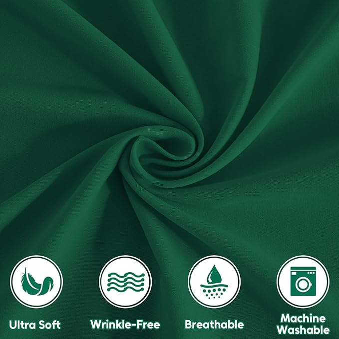 Queen Sheet Set, 4-Piece Hotel Luxury Soft Microfiber Queen Bed Sheets Set, Up to 16" Deep Pockets, Oeko-Tex Sheets with Elastic, Breathable, Wrinkle Free (Forest Green, Queen)