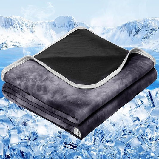 inhand Cooling BlanketTwin XL Size (60"x90"), Cooling Blankets for Hot Sleepers, Absorbs Heat to Keep Adults Cool for Summer Nights Sweats, Thin Cold Lightweight Blanket for Couch Bed, All Season Use