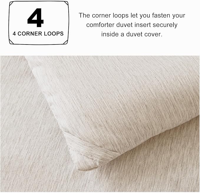 CozyLux Queen Comforter Set, 3 Pieces Beige Soft Luxury Cationic Dyeing Comforters Queen Size Bedding Sets, Breathable Lightweight Fluffy Bed Set with 1 Down Alternative Comforter and 2 Pillow Shams