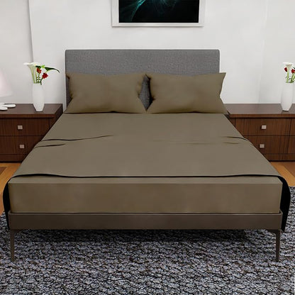 Royal Bliss King Size Sheets Set - 4 Piece Bedding - Wrinkle Free, Double Brushed, Cooling, Deep Pocket, Taupe