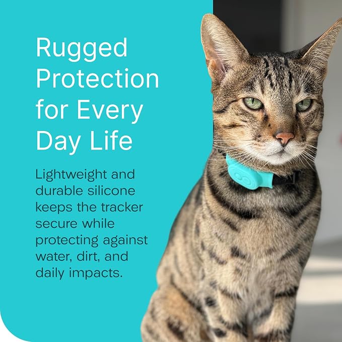 Tabcase v2 Protective Cases (2 Pack) for Loc8tor TabCat Pet Collar Locator v2 (Turquoise)
