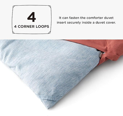 Bedsure Twin/Twin XL Comforter Set - Light Blue Soft Bedding for All Seasons, Cationic Dyed Bed Set, 2 Pieces, 1 Twin Size Comforter (68"x88") and 1 Pillow Sham (20"x26"+2")