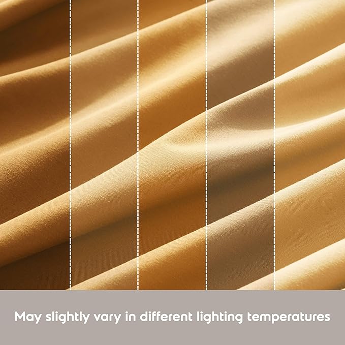 Nestl Queen Sheet Set - Luxury 1800 Ultra-Soft Microfiber Bed Sheets - Double Brushed - Deep Pockets - Easy Fit - 4 Piece Set - Bedding Sheets & Pillowcases (Queen, Camel Gold)