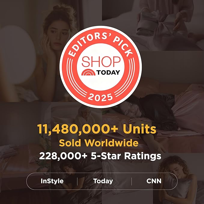 Bedsure Satin Pillowcases, Similar to Silk Pillow Cases Queen Size Set of 2, Pillow Case for Sleeping Women with Envelope Closure, Gifts for Women Men, Sage Green, 20x30 Inches, 2pcs