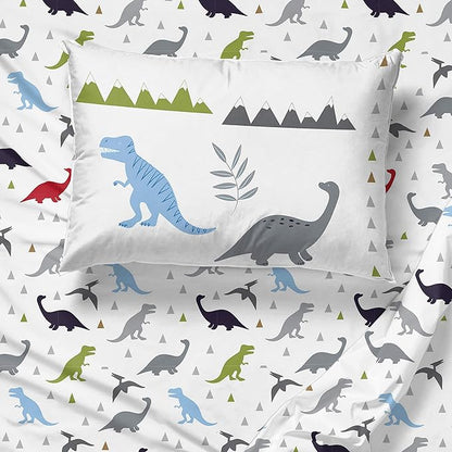 Jay Franco Trend Collector Dinosaur Roar 5 Piece Twin Bed Set - Includes Comforter & Sheet Set - Super Soft Fade Resistant Microfiber Bedding