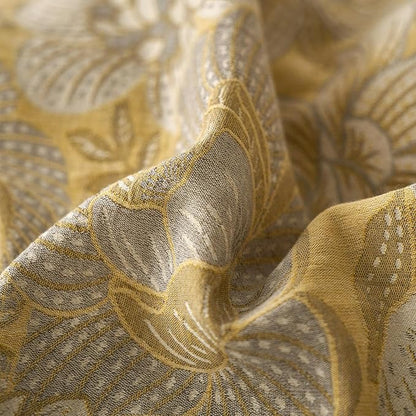 mixinni Duvet Cover Queen, Premium Cotton Double-Layer Yarn Golden Floral Jacquard Reversible Grey Comforter Cover with Edge Design, Farmhouse Bedding Set with 2 Pillowcases Perfect for Him and Her
