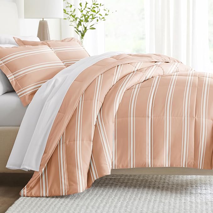 Linen Market Reversible King Size Comforter Set (3 Piece) - Bring Luxury Home with Our Soft and Lightweight Down Alternative Comforter King Set - This Includes Your King Comforter and 2 Pillow Shams