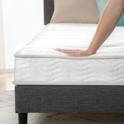 Zinus 6 Inch Foam and Spring Hybrid Mattress [New Version], Twin XL, Fiberglass Free, Medium Firmness, Durable Support, Certified Safe Foams & Fabric, Mattress in A Box, White