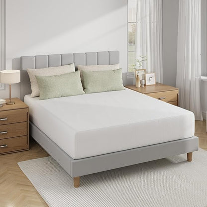 Novilla California King Mattress, 12 inch Cal King Mattress in a Box, Gel Memory Foam Mattresses for Cooling Night Sleep, Comfort Support and Pressure Relief, CertiPUR-US Certified,White