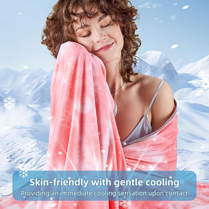 inhand Cooling Blanket King Size (90"x108"), Cooling Blankets for Hot Sleepers, Absorbs Heat to Keep Adults Cool for Summer Nights Sweats, Thin Cold Lightweight Blanket for Couch Bed, All Season Use