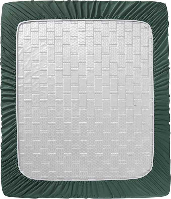 Clara Clark Cal King Sheets - Hotel Luxury 6 Piece Bed Sheets for Cal King Size Bed - Soft Bedding Sheets & Pillowcases, Fits Mattress up to 16 inch deep. California King, Forest Green